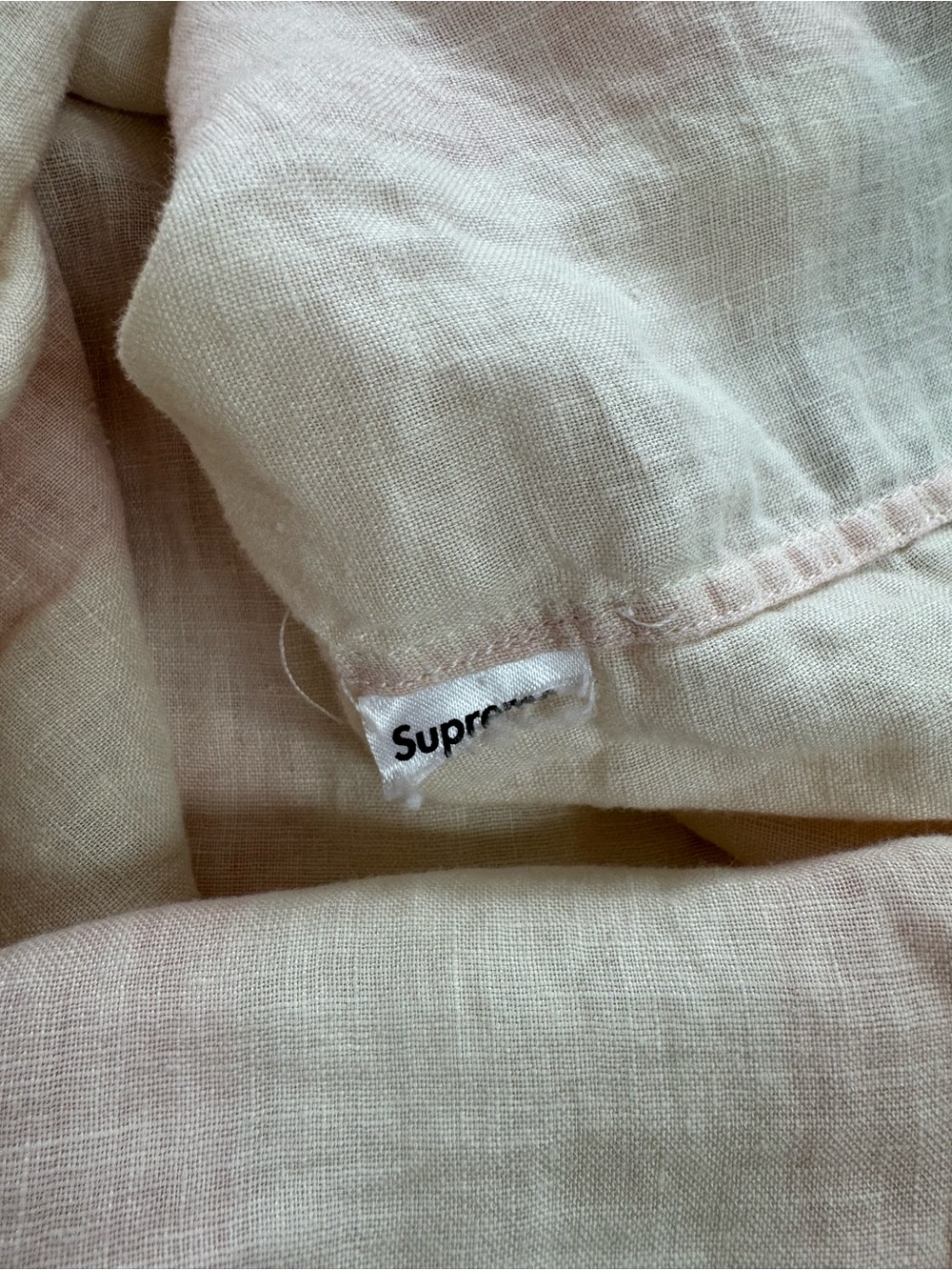 SUPREME Wide Stripe Shirt Pink M - Picture 9 of 9